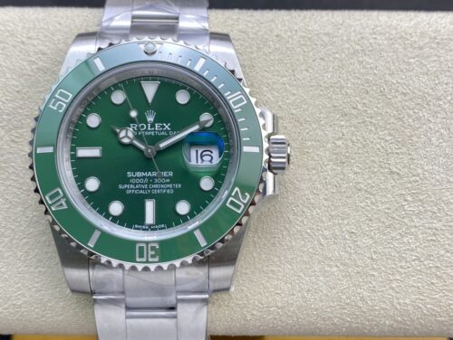 rolex submariner oystersteel strap green