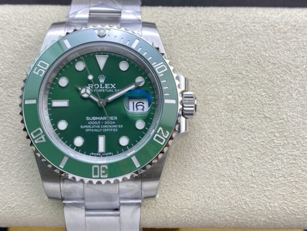 rolex submariner oystersteel strap green