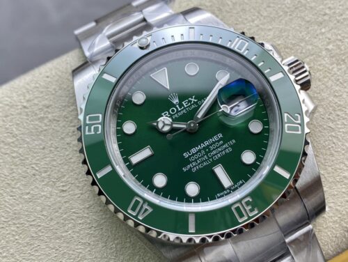 rolex submariner oystersteel strap green