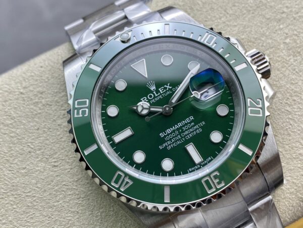rolex submariner oystersteel strap green