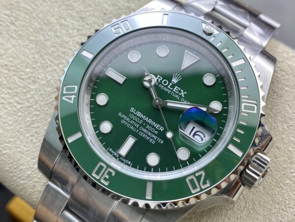 rolex submariner oystersteel strap green