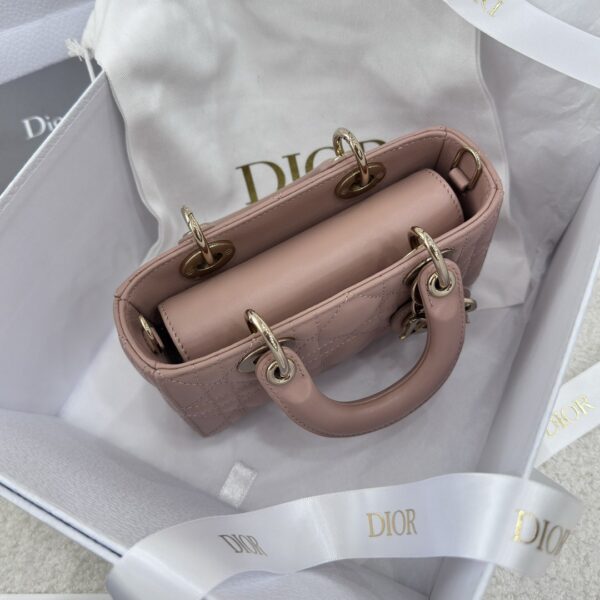 DIOR Micro Lady D-Joy Bag Cannage Lambskin Rose des Vents