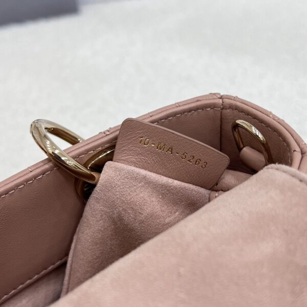 DIOR Micro Lady D-Joy Bag Cannage Lambskin Rose des Vents