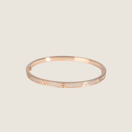 z Cartier Love Bracelet Narrow version Full Paved