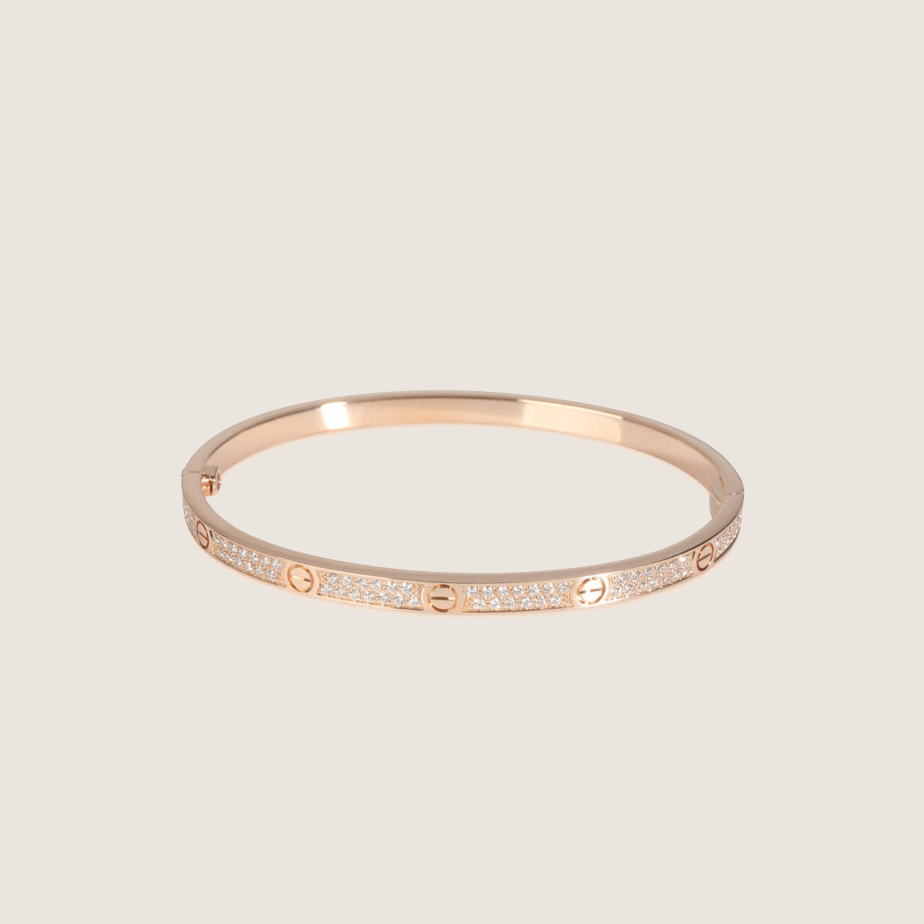 z Cartier Love Bracelet Narrow version Full Paved