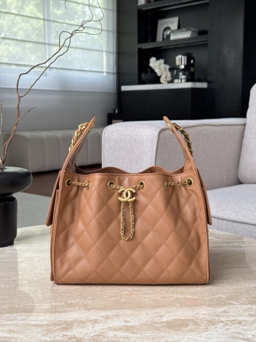 chanel 25bag caviar leather in caramel