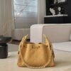 chanel 25 hobo bag suede ginger yellow