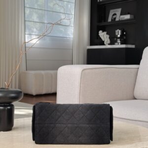 chanel 25c 25bag wash denim grey
