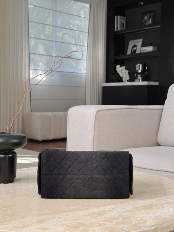chanel 25c 25bag wash denim grey