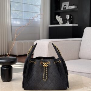 chanel 25c 25bag wash denim grey