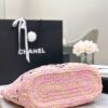 chanel 24a cocobeach collection raffia small tote bag