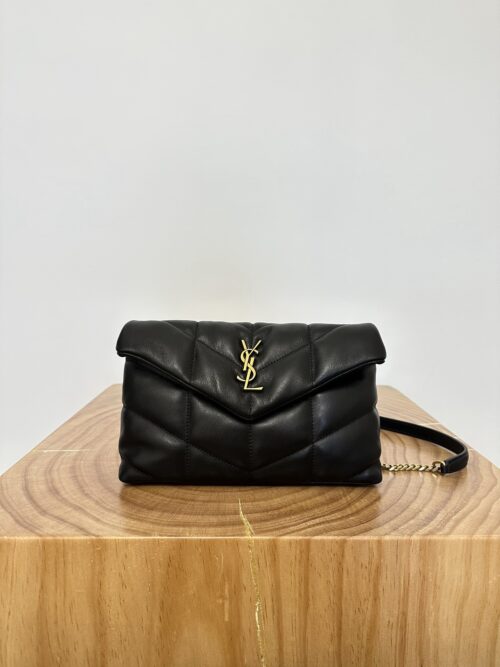 saint laurent puffer toy quilted leather shoulder bag