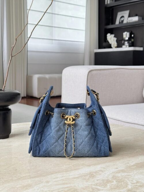 chanel 26c mini hobo bag denim