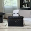 chanel vanity with chain grained shiny calfskin
