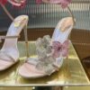 RC 105 crystal-embellished satin sandals