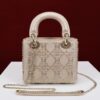 dior champagne gold floral design fully paved with diamonds