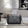 chanel flag bag quilted gradient sequins & ruthenium finish metal