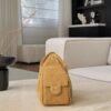 chanel 25 hobo bag suede ginger yellow