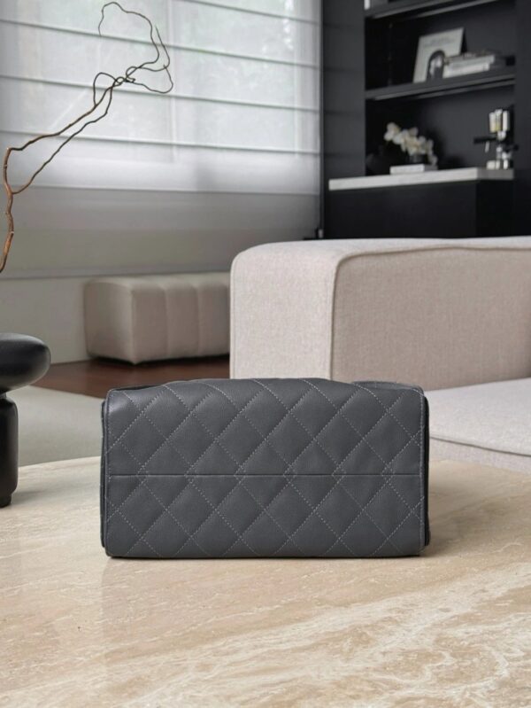 chanel 25bag caviar leather in dark grey