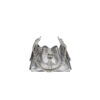chanel 25bag calfskin in dark metallie silver
