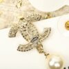 CHANEL Pale Gold Metal, Crystal And Pearl CC Drop Earrings