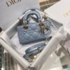 DIOR Lady D-Joy Micro Bag Cloud Blue Cannage Lambskin