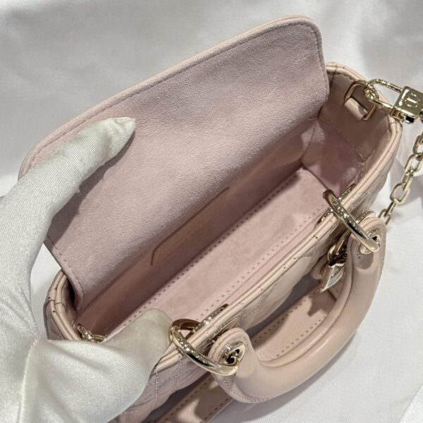 dior micro lady d joy cannage lambskin pink