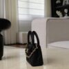 chanel 26c mini lambskin quilted bag charm in classic black