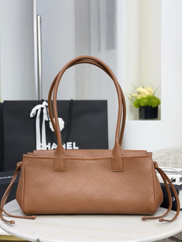 chanel small shopping bag grained calfskin