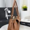 chanel small shopping bag grained calfskin