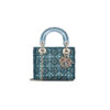 DIOR MINI Lady dior Embroidered Pearl Decoration, Calfskin and Satin