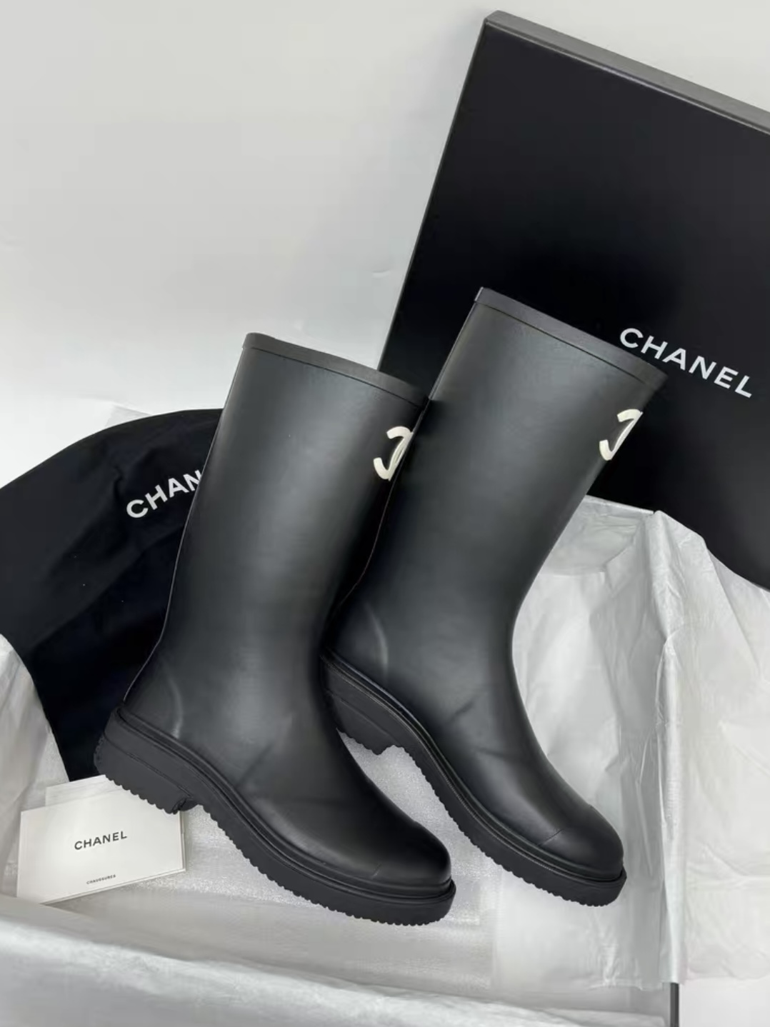 Screenshot CHANEL Rain Wellington Rubber Boots - 图片 3