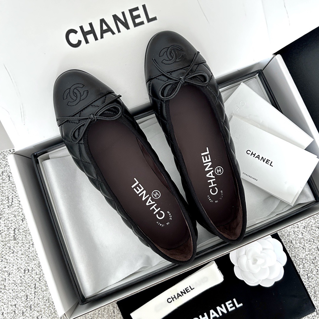 IMG_0238 CHANEL Ballet flats Aged Calfskin Black - 图片 4