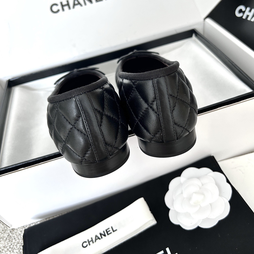 IMG_0240 CHANEL Ballet flats Aged Calfskin Black - 图片 5