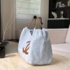 CHANEL Coco Beach Small Shopping Bag Blue Denim