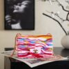 chanel mini flap bag, embroidered satin, sequins