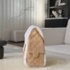 CHANEL 25K 25bag Small Crumpled Shearling Sheepskin