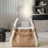 CHANEL 25K 25bag Small Crumpled Shearling Sheepskin