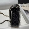 CHANEL Flap bag Lambskin black & white