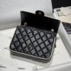 CHANEL Flap bag Lambskin black & white