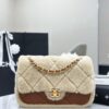CHANEL 24K Teddy Bear-Shearling Flap Bag