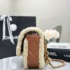 CHANEL 24K Teddy Bear-Shearling Flap Bag