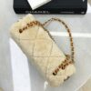 CHANEL 24K Teddy Bear-Shearling Flap Bag