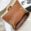 CHANEL 24K Teddy Bear-Shearling Flap Bag