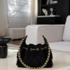 CHANEL 25 Handbag Suede in black