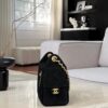 CHANEL 25 Handbag Suede in black