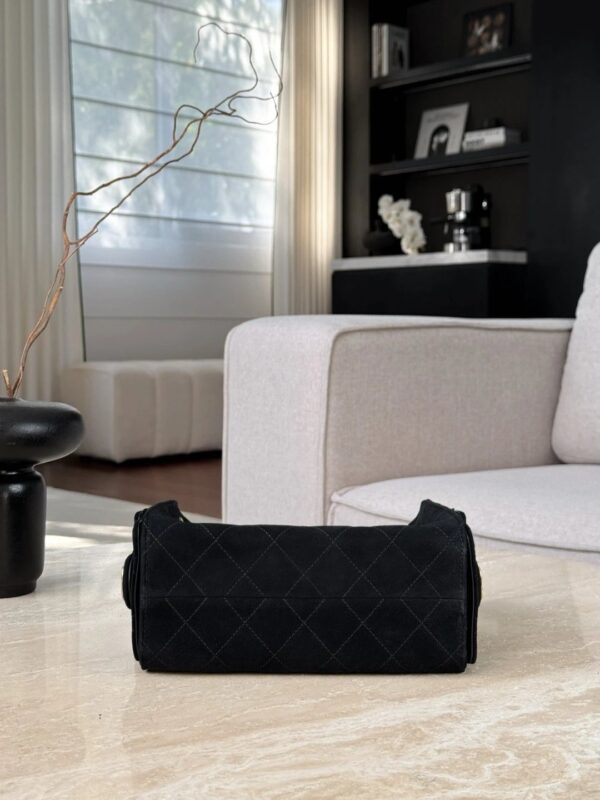 CHANEL 25 Handbag Suede in black