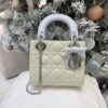 Mini Lady Dior Bag with Chain Two-Tone Green and Blue Cannage Lambskin