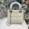 Mini Lady Dior Bag with Chain Two-Tone Green and Blue Cannage Lambskin