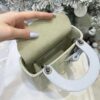 Mini Lady Dior Bag with Chain Two-Tone Green and Blue Cannage Lambskin